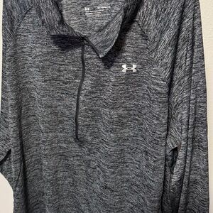 Under Armour Black and White Quarter-Zip Pullover